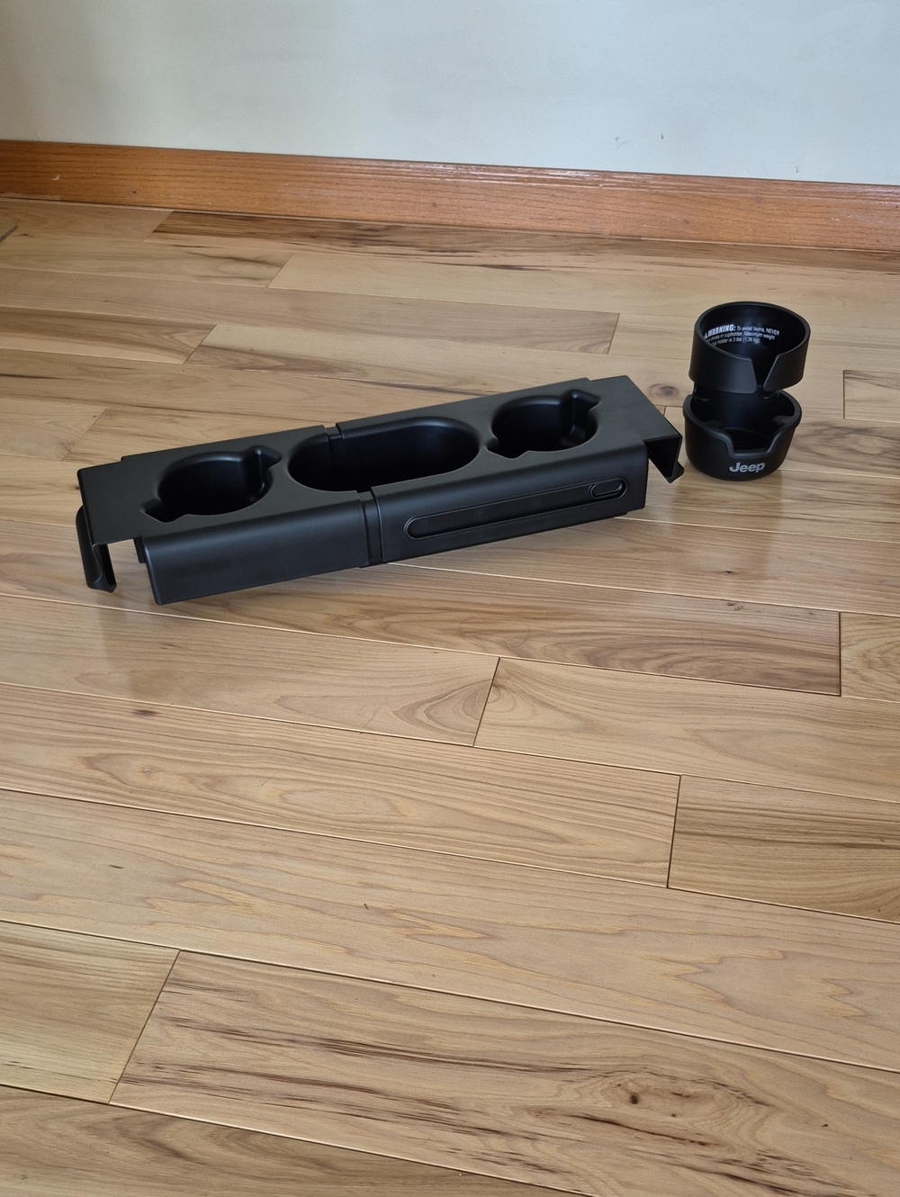 Jeep Black Stroller Center Cup/Tray Holder and Removable Drink Adapter